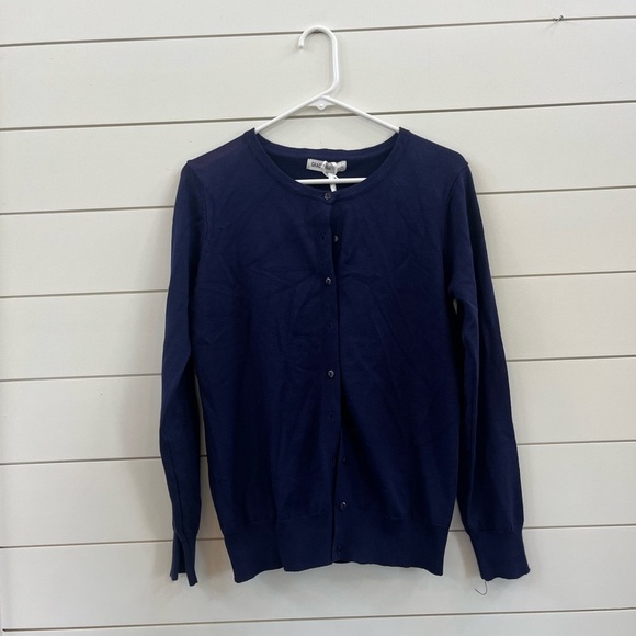 Grace Karin Blue Knit Cardigan Sweaters - Picture 1 of 5